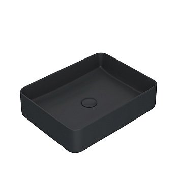 Раковина накладная 47см IDDIS Slide SLIBM02i27 черный матовый