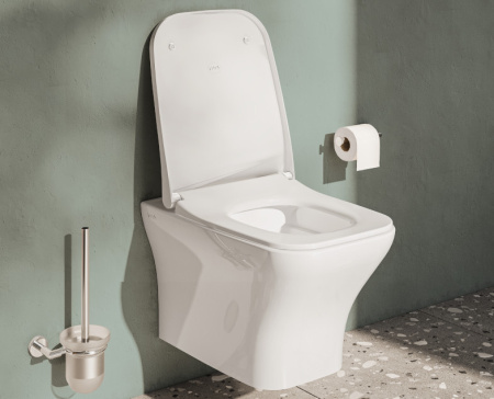 Унитаз подвесной безободковый Vitra Zentrum Square 7484B003-0075 без сиденья