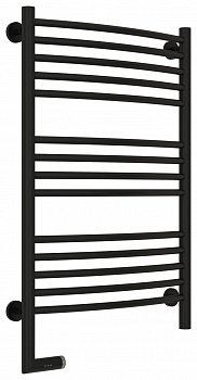 Полотенцесушитель электрический Сунержа Богема 2.0 80х50 черный матовый, подключение правое