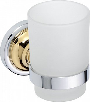 Держатель стакана Bemeta Retro Gold and Сhrom 144210018 Золото хром
