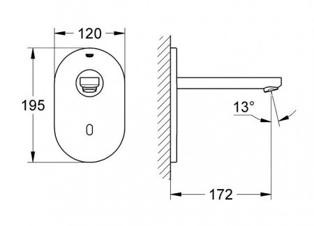 Смеситель для раковины Grohe Eurosmart Cosmopolitan E 36335SD0 хром
