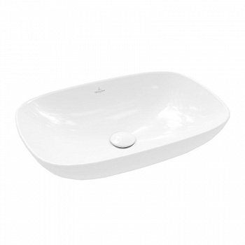 Раковина накладная 56см Villeroy & Boch Loop & Friends 4A4900R1 белый, с покрытием CeramicPlus