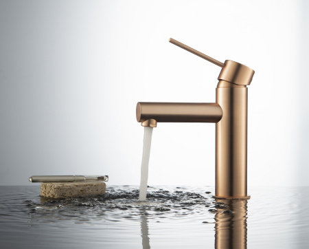 Смеситель для раковины Timo Saona 2361/19F розовое золото