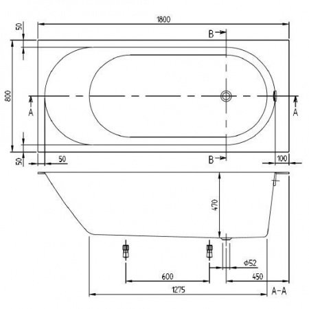 Квариловая ванна Villeroy & Boch Oberon 2.0 180x80 UBQ181OBR2DV-01 alpin