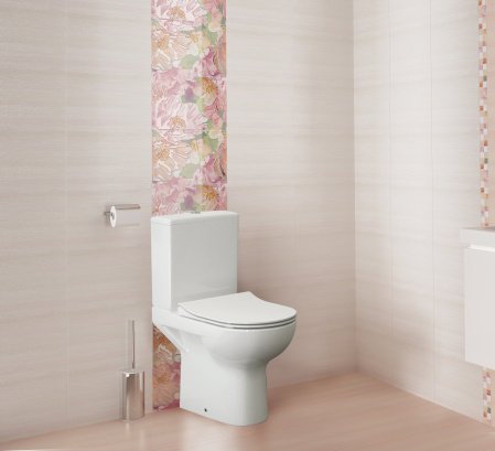 Унитаз напольный Cersanit STREET FUSION S-KO-SFU011-3/5-COn-S-DL-w белый, с сиденьем микролифт