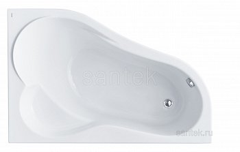 Акриловая ванна Santek Ибица 150х100 R асимметричная белая 1WH112035