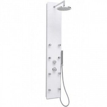 Душевая панель Ravak Totem Jet Glass X01452 с гидромассажем Хром Белый