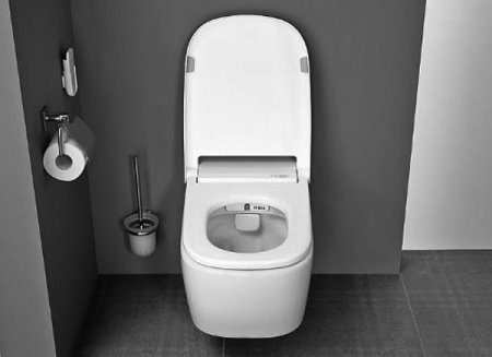 Унитаз подвесной безободковый Vitra V-Care Basic 5674B003-6193 с сиденьем микролифт
