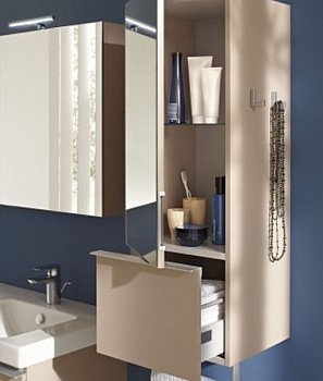 Зеркальный шкаф Jacob Delafon Odeon Up 36 подвесной Квебекский дуб