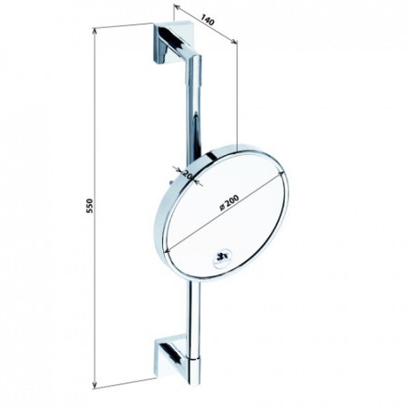 Косметическое зеркало Bemeta Beta 132201172 Хром