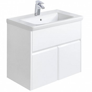 Тумба под раковину Roca Up 80 подвесная ZRU9303012 Белый глянец