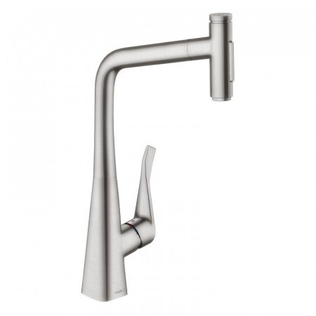 Смеситель для кухни Hansgrohe Metris Select M71 73816800 нержавеющая сталь