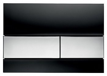 Кнопка смыва TECE Square 9240807 хром глянцевый/черный