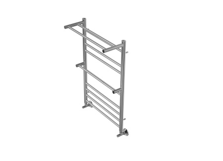 Полотенцесушитель водяной Aquatek Альфа AQ RRP1080CH 80х50 с полкой, хром