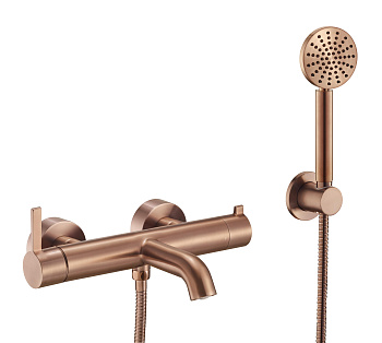 Смеситель для ванны с душевым гарнитуром Benesque Lumiere 11011306 бронза брашированная