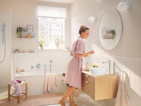Смеситель для ванны с душем Hansgrohe Rebris S 72466000 хром