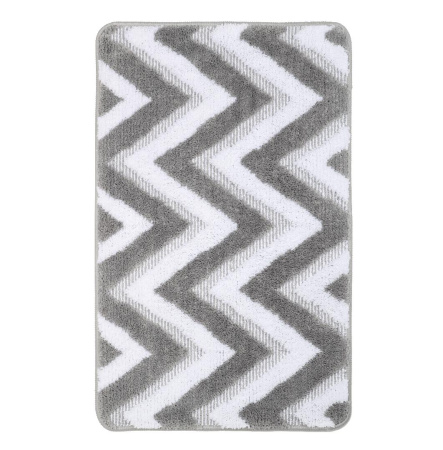 Коврик для ванной Fixsen River 1-ый, FX-5004K, серый, 50х80 см.