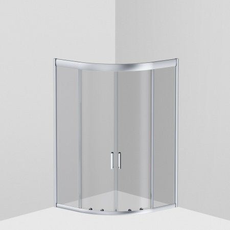 Душевой угол Am.Pm Gem 90x90x150 профиль хром, стекло прозрачное