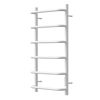 Полотенцесушитель электрический Point PN08848W П6 400x800 диммер справа, белый матовый