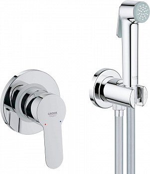 Гигиенический душ со смесителем Grohe BauEdge 124898 хром