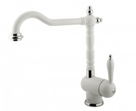 Смеситель для кухни Timo Morea 2406F white-matt белый матовый