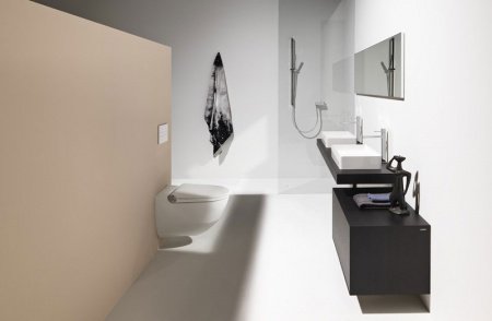 Унитаз биде Laufen Cleanet Riva Rimless 8.2069.1 подвесной с сиденьем Микролифт