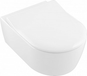 Унитаз подвесной Villeroy & Boch Avento 5656RS01 сиденье микролифт тонкое