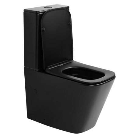 Унитаз ABBER Rechteck AC1210MB компакт черный матовый, безободковый