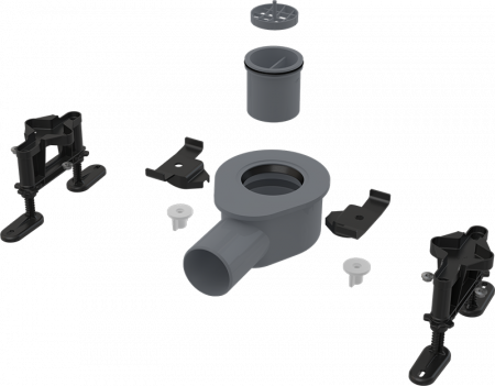 Сифон Alcaplast APZ-S9 низкий серый