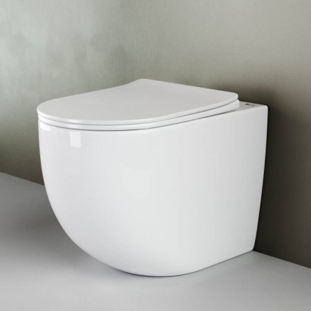 Унитаз приставной Ceramica Nova Mia CN1810 белый