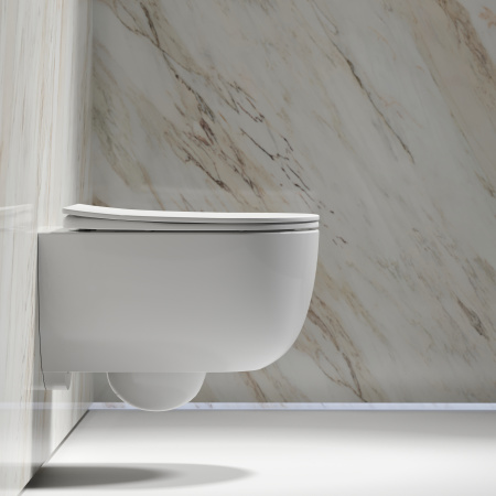 Унитаз подвесной безободковый Ceramica Nova Modena Rimless CN6063 белый