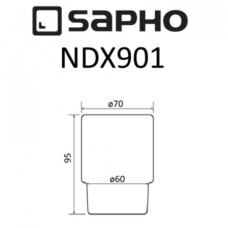 Стакан для ванной Sapho X-ROUND NDX901 белый