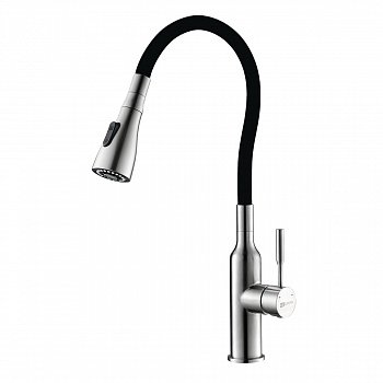 Смеситель для кухни Lemark Expert LM5082S-Black нержавеющая сталь/черный