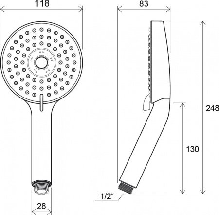 Душевой гарнитур Ravak 903 Хром
