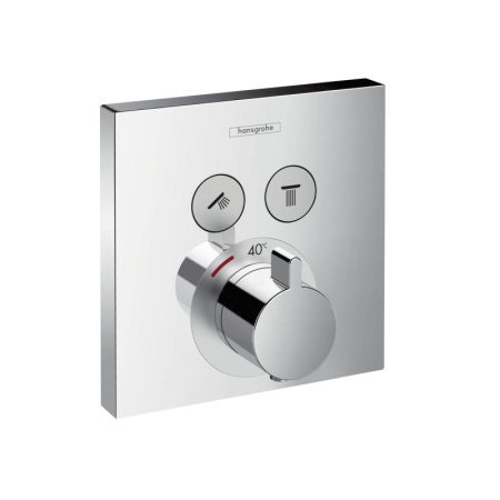 Термостат для душа на 2 потребителя Hansgrohe ShowerSelect 15763000 хром