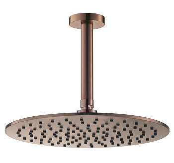 Потолочный (кронштейн 15см) верхний душ 30см Benesque Lumiere 22010606 бронза брашированная
