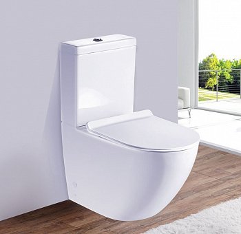 Унитаз напольный Esbano RIPOLL-С белый, с сиденьем микролифт