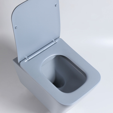 Унитаз подвесной безободковый Vincea Q-Line VT1-12MO океан матовый, с сиденьем микролифт