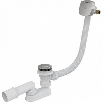 Слив-перелив Alcaplast A508KM-100 Click-Clack белый хром