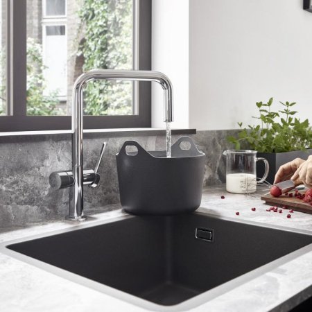 Смеситель для кухни с запорным вентилем Hansgrohe Talis M54 72807000 хром