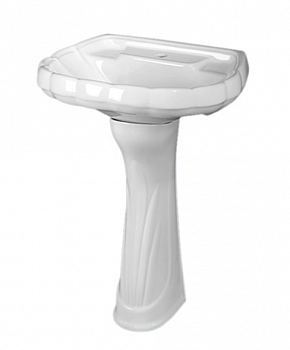 Раковина подвесная 60см Sanita Ромашка ROMSAWB01 белый