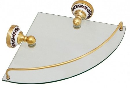 Угловая полка Fixsen Bogema Gold FX-78503AG Золото Белый
