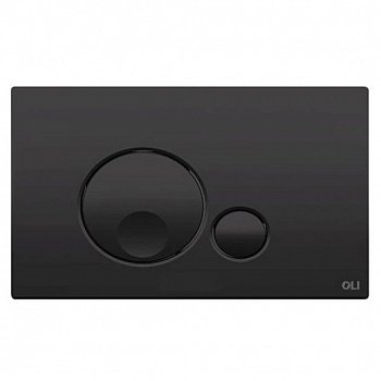 Кнопка смыва для унитазов OLI GLOBE 152952 черный матовый