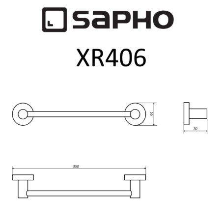 Полотенцедержатель Sapho X-ROUND XR406 хром