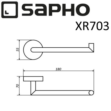Держатель туалетной бумаги Sapho X-ROUND XR703 хром