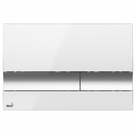 Кнопка смыва AlcaPlast ALCA M1720-1 белый/хром глянцевый