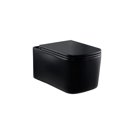 Унитаз подвесной безободковый Vincea Ultra VT1-32MB черный матовый, с сиденьем микролифт