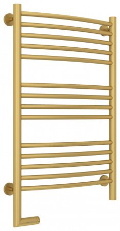 Полотенцесушитель электрический Сунержа Богема 2.0 80х50 золото матовое, выгнутая, подключение левое