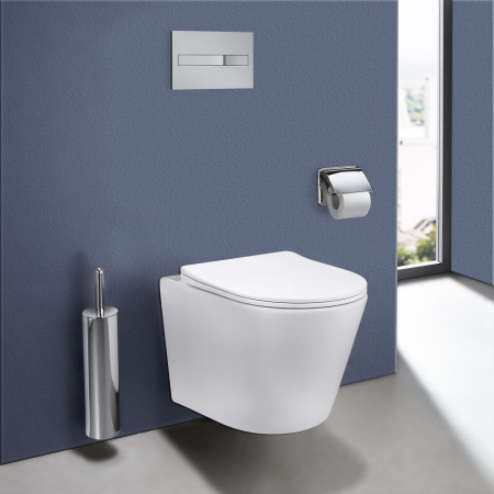 Унитаз подвесной безободковый Vincea Piatti VT1-11S белый, с сиденьем микролифт