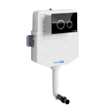 Готовое решение для приставных унитазов WasserKraft Aller 10 10TLT.031.ME.PB01 панель смыва черный